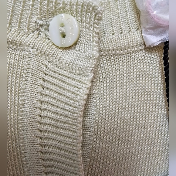 BNWT NEW RODIER PARIS SILK CARDIGAN MINT GREEN - Picture 4 of 8